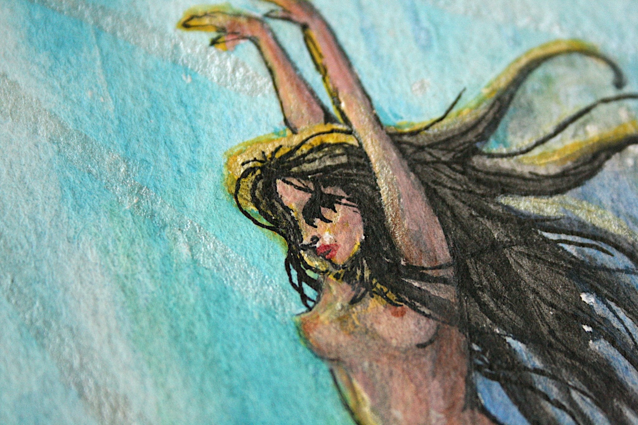 Mermaids, Unalomes, & Skulls - Watercolour Art
