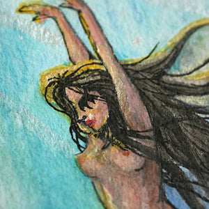 Sea Witch Mermaid | Original Watercolour Painting A5