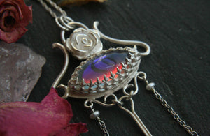 Angel Aura Quartz Necklace Hummingbird Spirit - Andune Jewellery